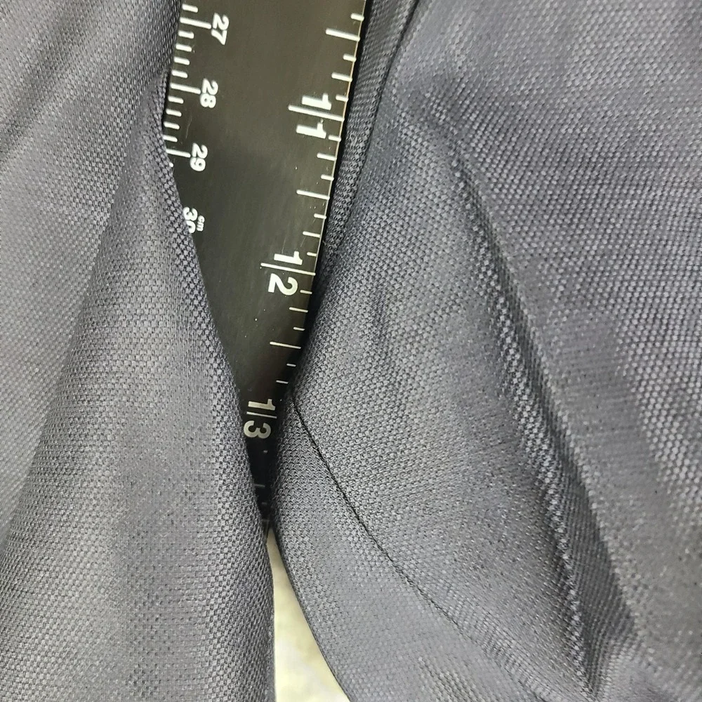BR Banana Republic Pants‎ Mens 38x27 Dark Blue Wool Trousers Dress Slacks HEMMED